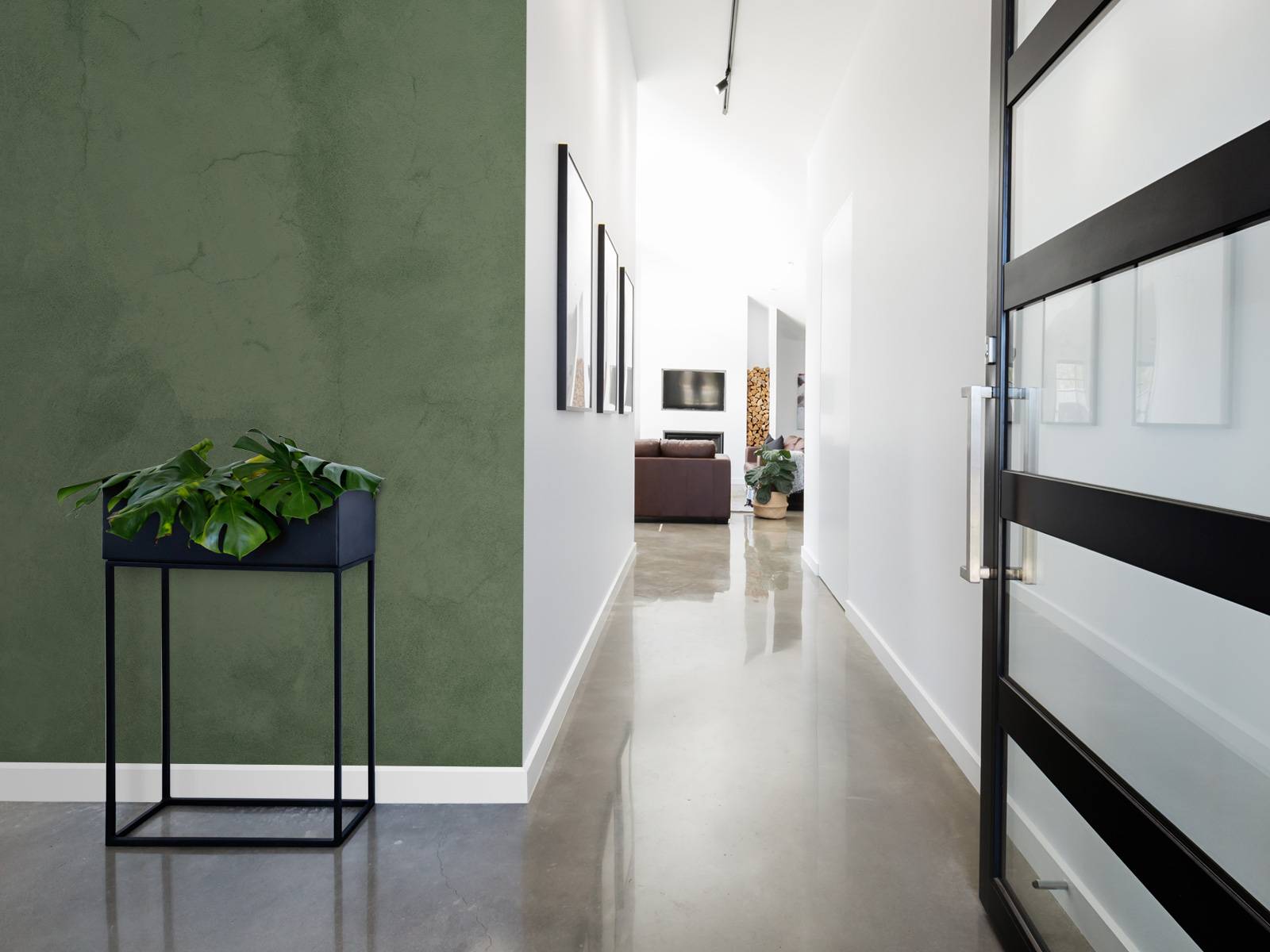 Olive green concrete