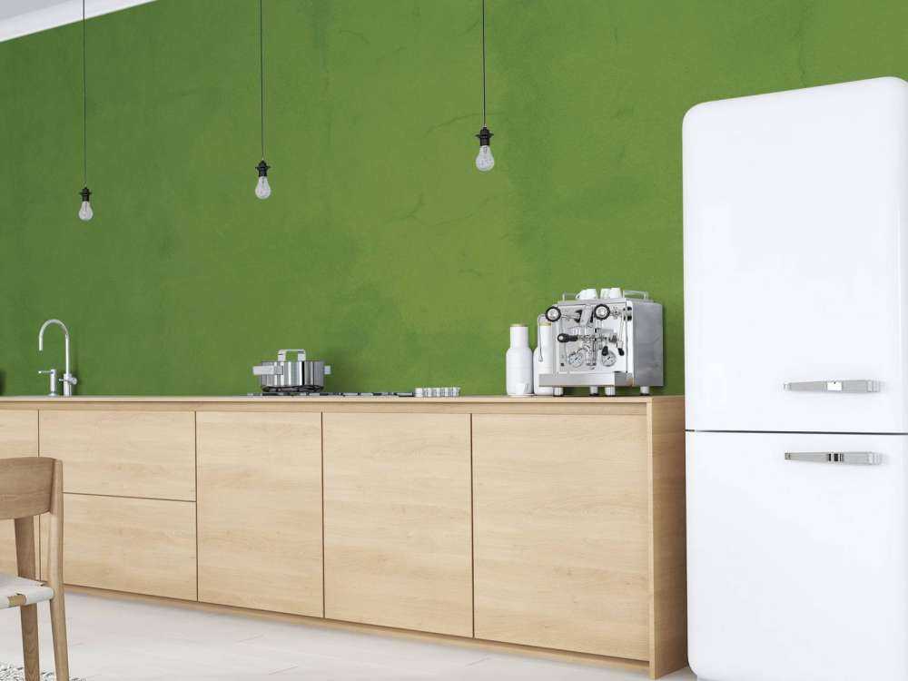 Avocado green concrete