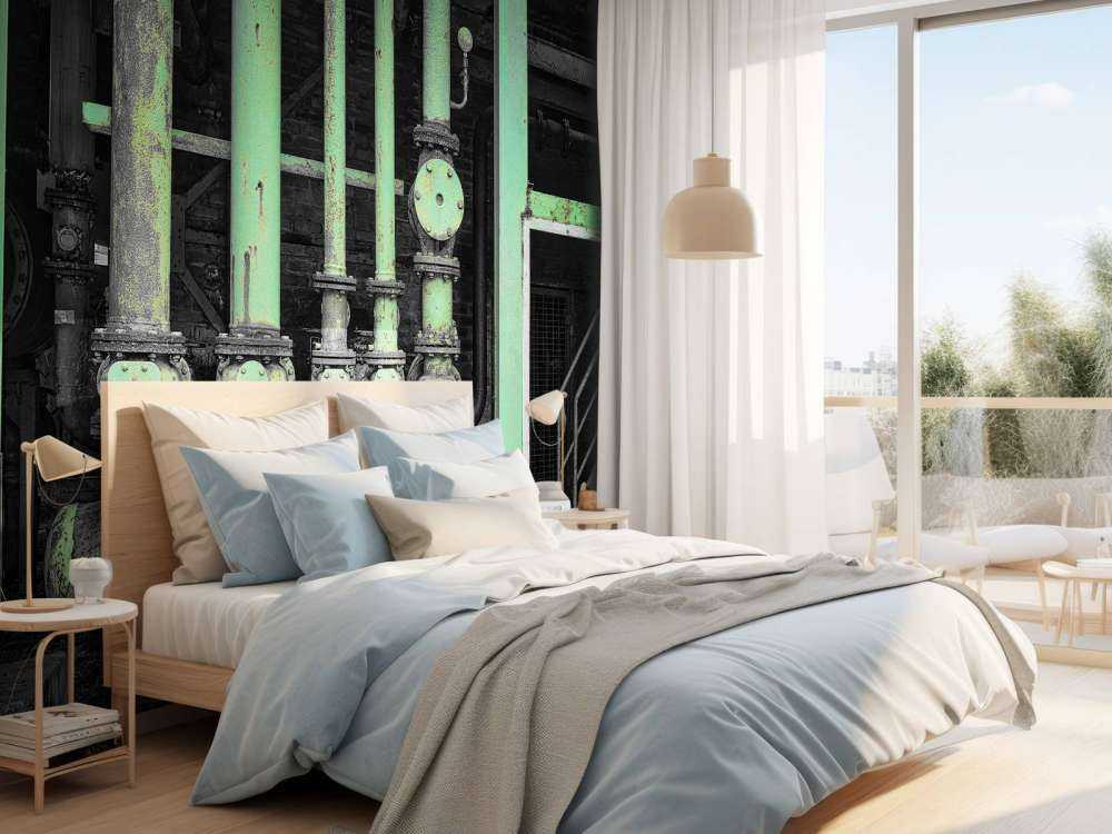 Old green coloured tubes