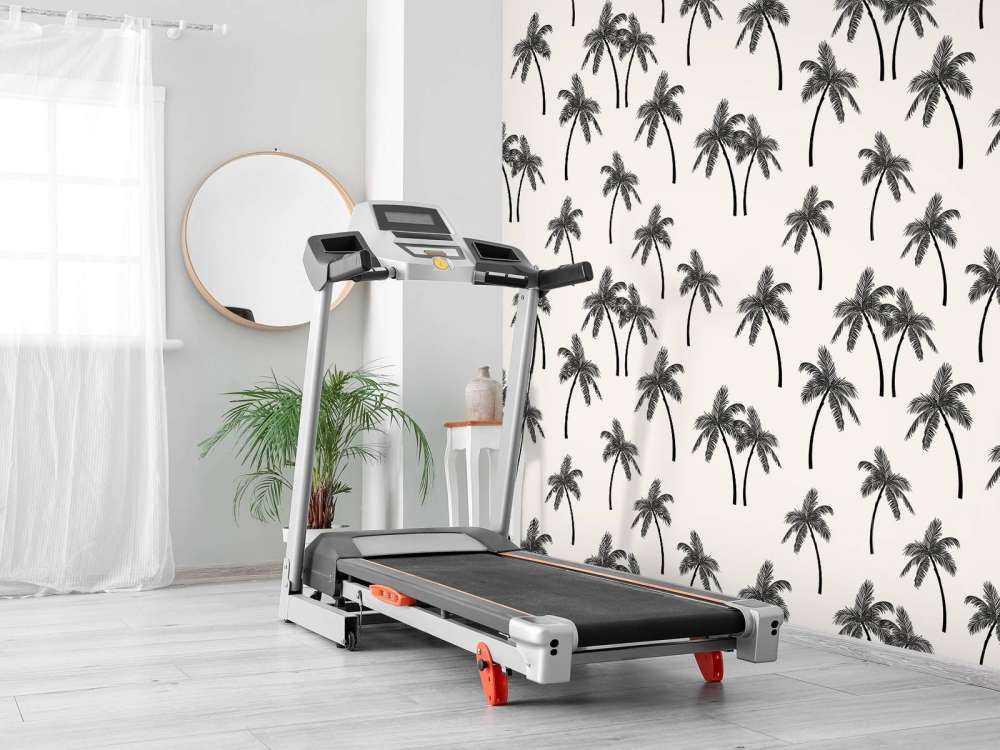 Pattern with palm trees