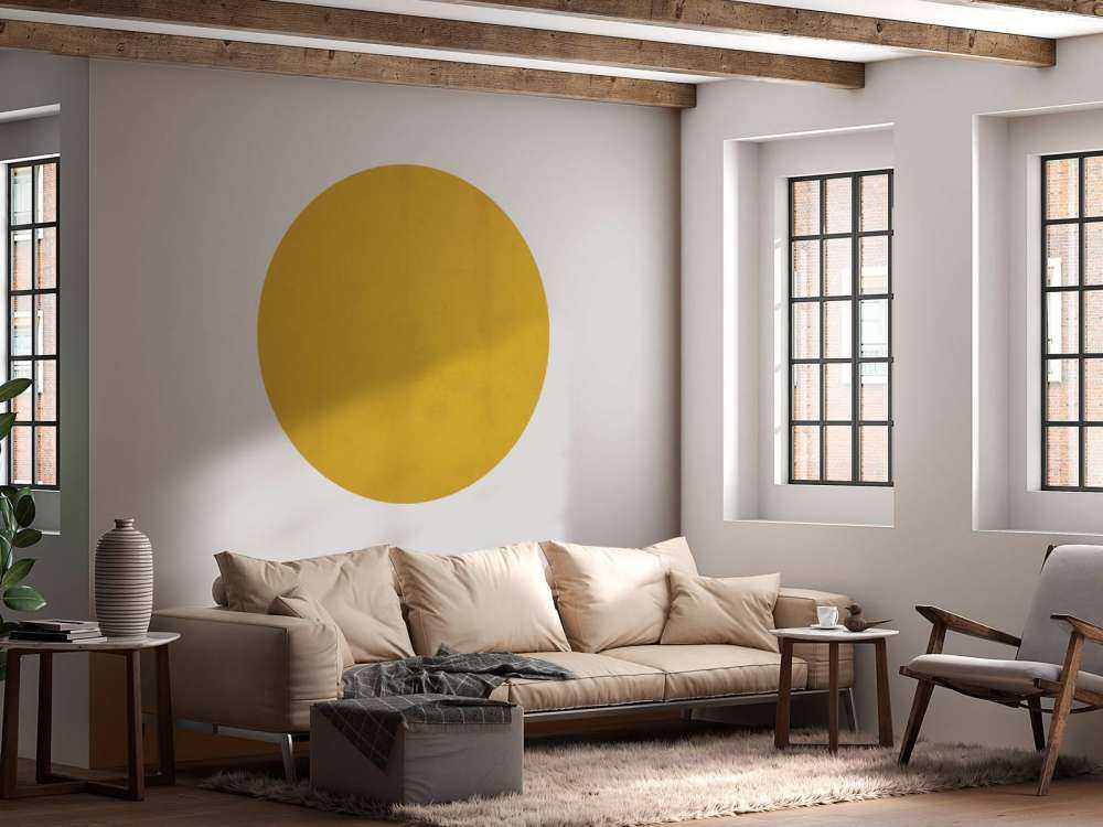 Yellow brown concrete