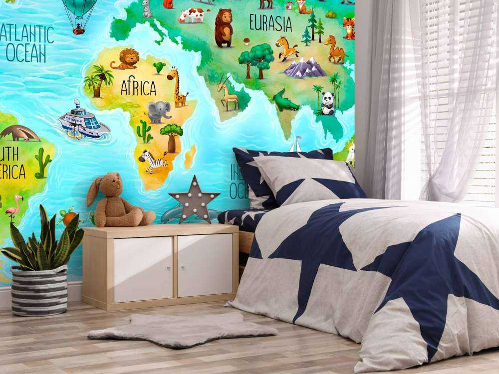 World map for kids