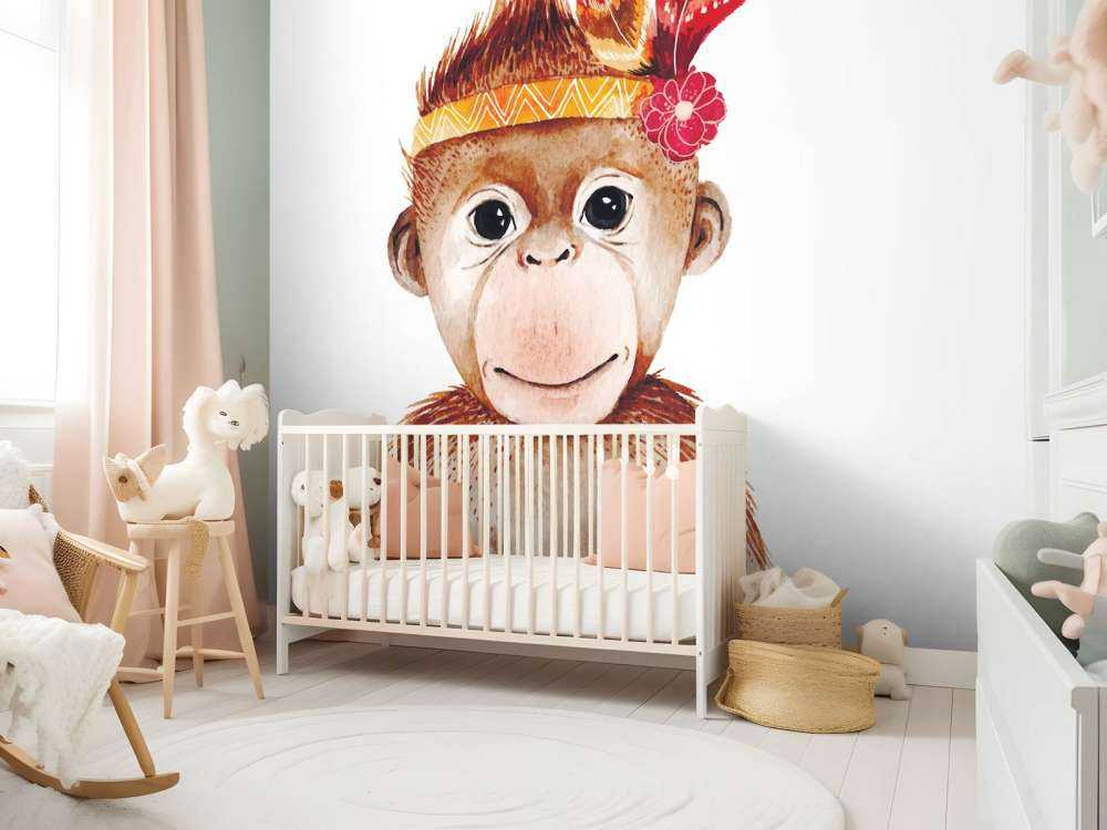 Monkey of watercolour