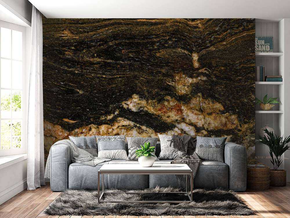 Marble with crystal structure