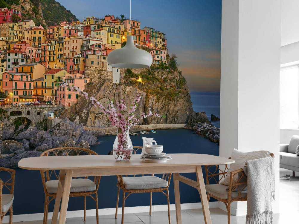 Coloured houses in Italy