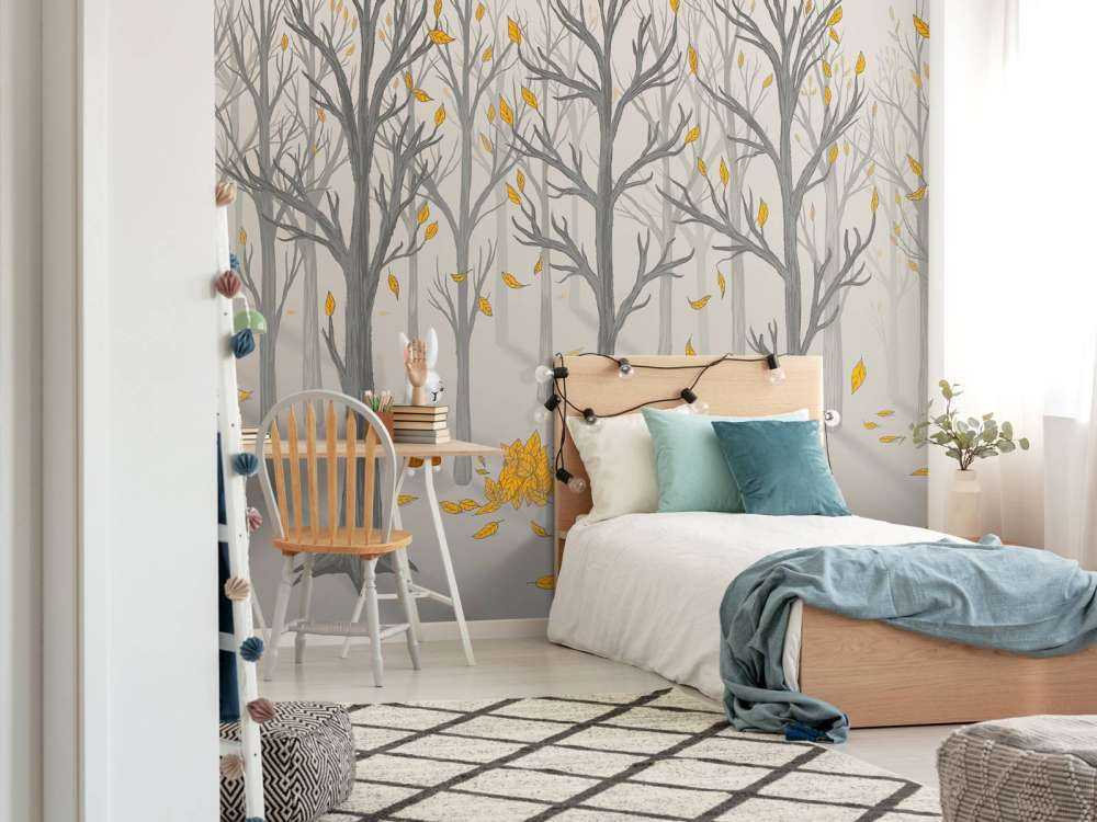 Forest animals in autumn