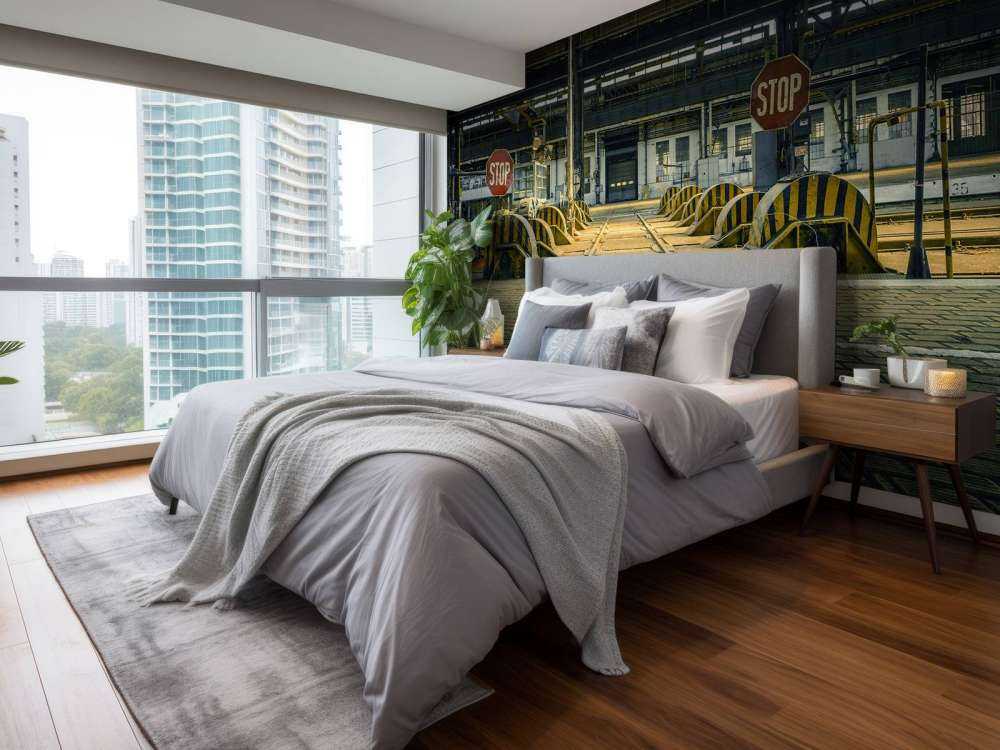 Abandoned industrial hall