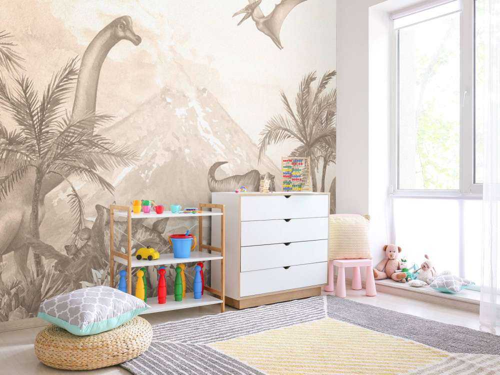 Various dino's in taupe