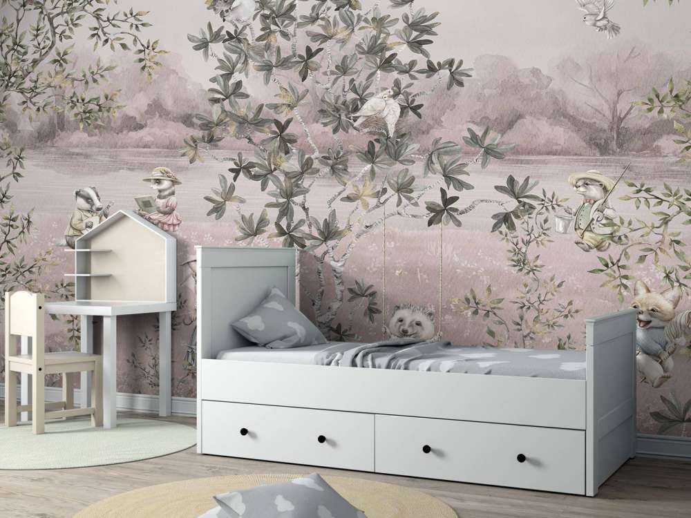 Vintage Animals - Pink