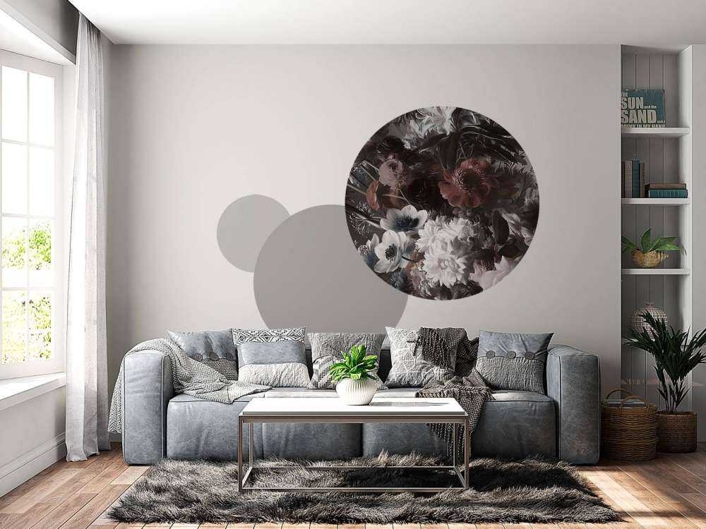 Big bouquet with pink anemones