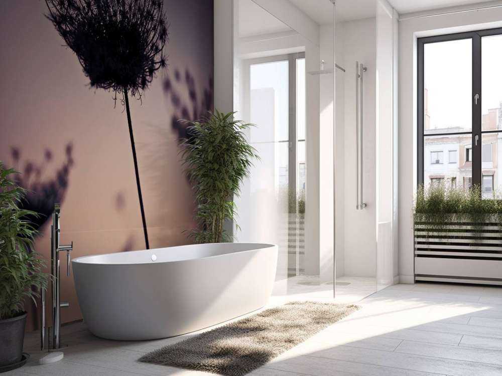 Silhouette of flowers