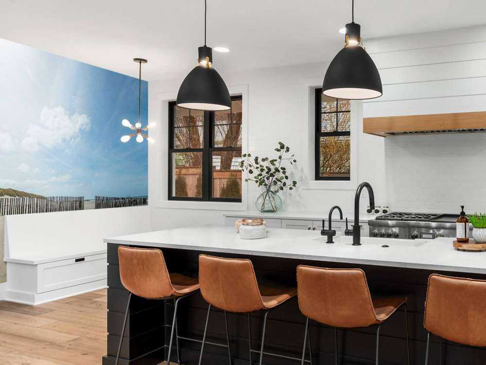 Breakwaters at the beach