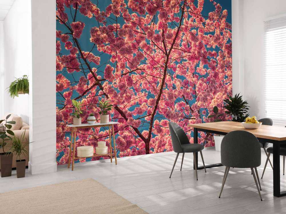 Bright pink blossoms