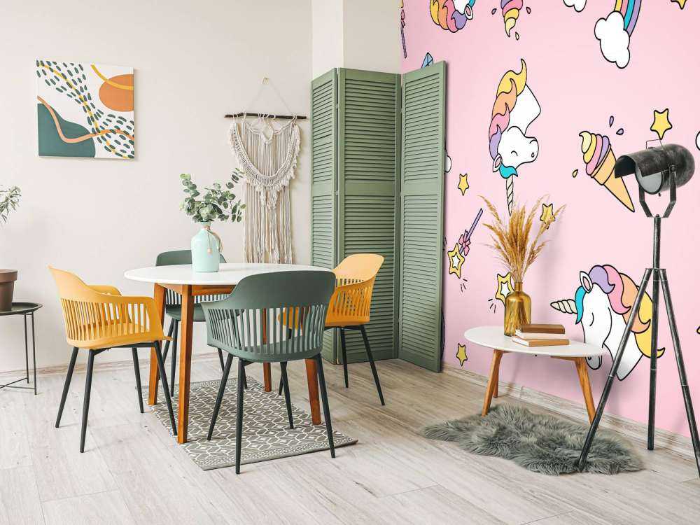 Colourful unicorn pattern