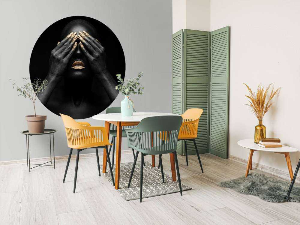 Woman with hands in front of her eyes