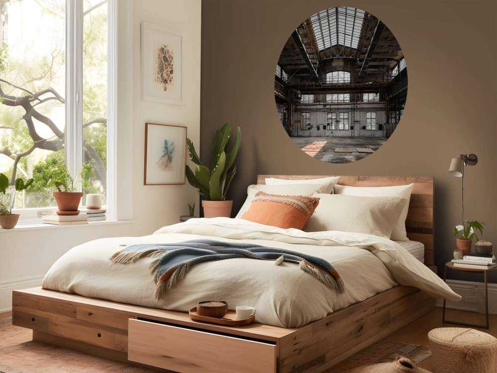 Abandoned industrial hall