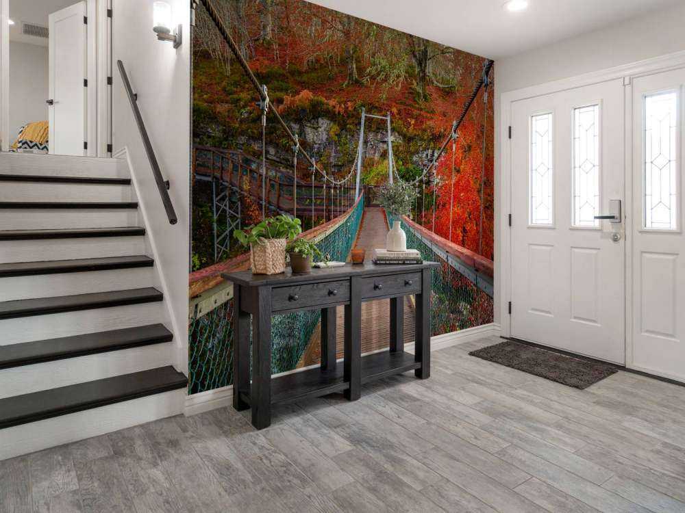 Bridge in autumn setting