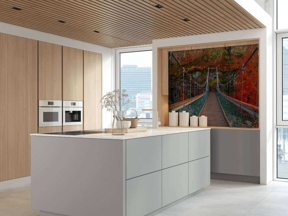 Bridge in autumn setting