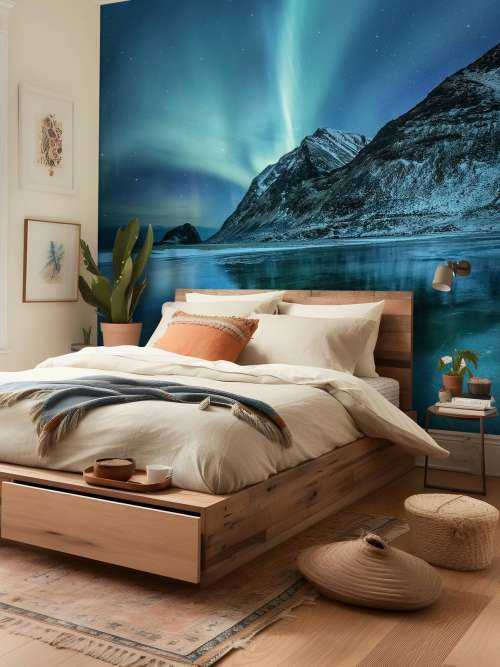 Blue northern lights