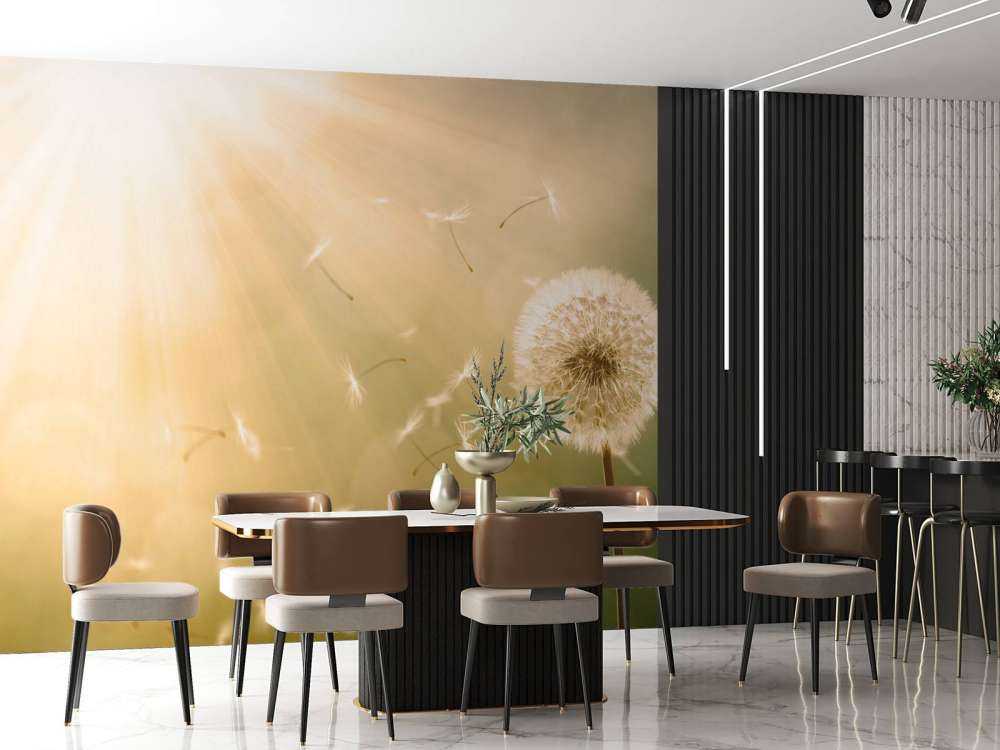 Dandelion in the wind