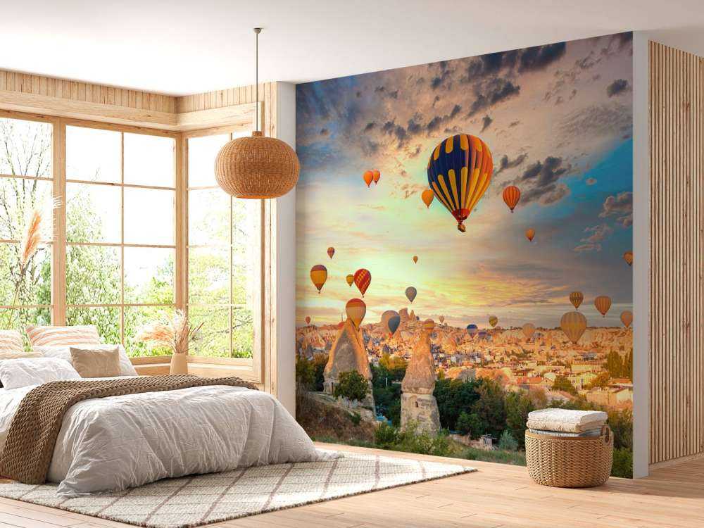 Beautiful hot air balloons