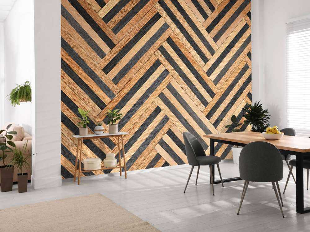Herringbone of wood