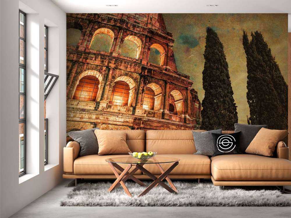 Famous Colosseum in Rome, Italy