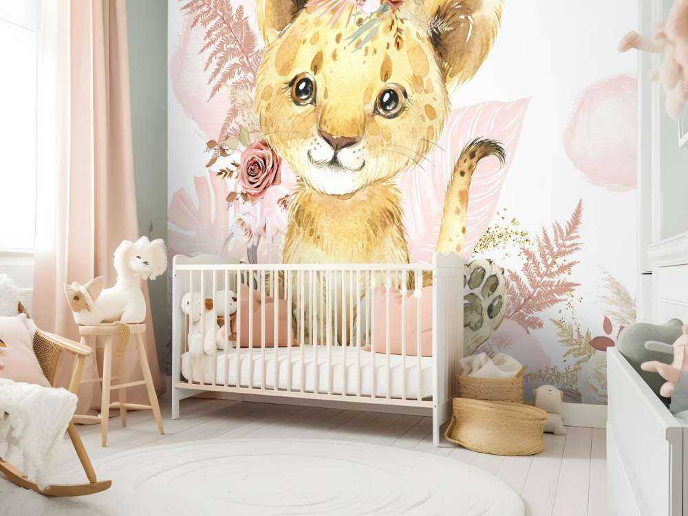 Pink jungle lioness baby
