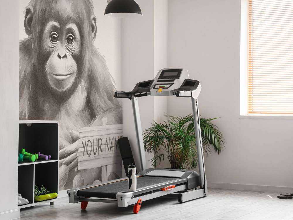 Baby orangutan in the jungle beige