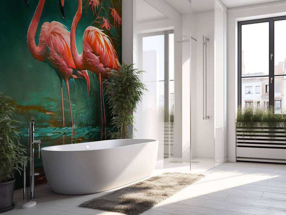 Flamingo Whispering Water