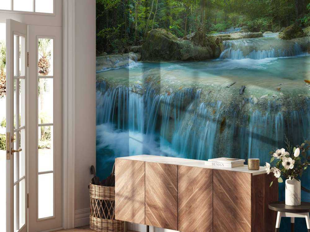 Beautiful deep waterfall