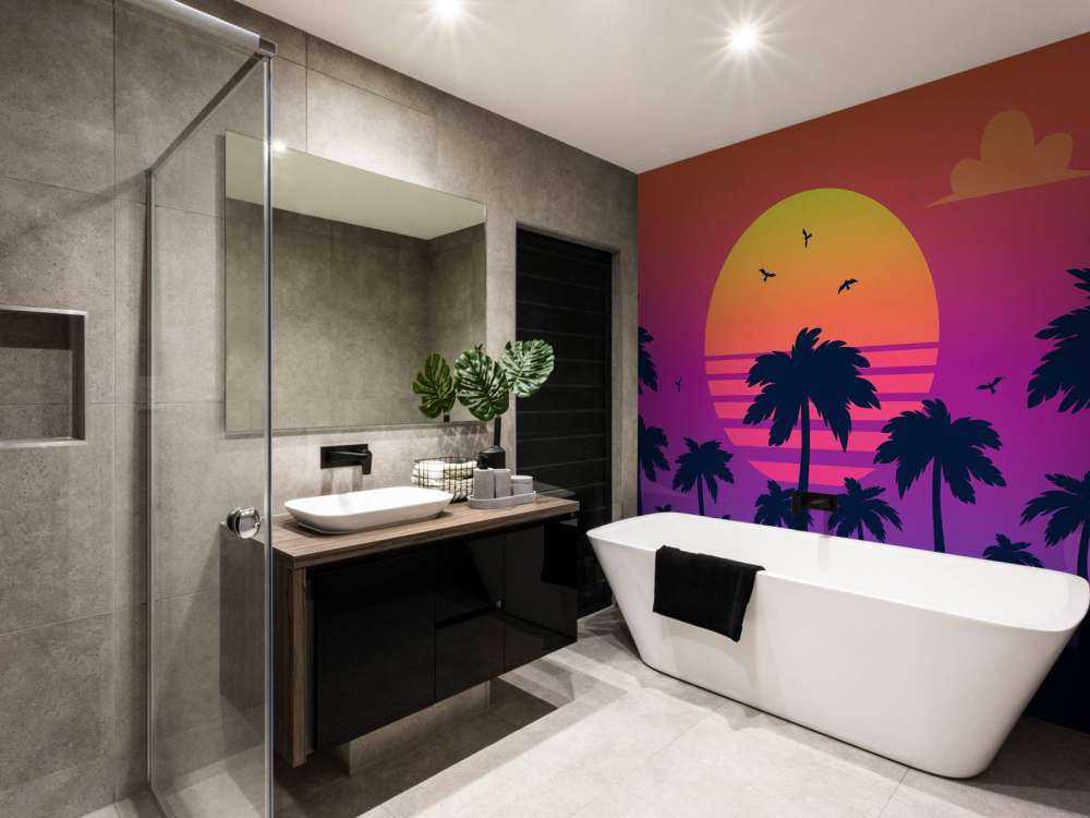 Illustration of a sunset