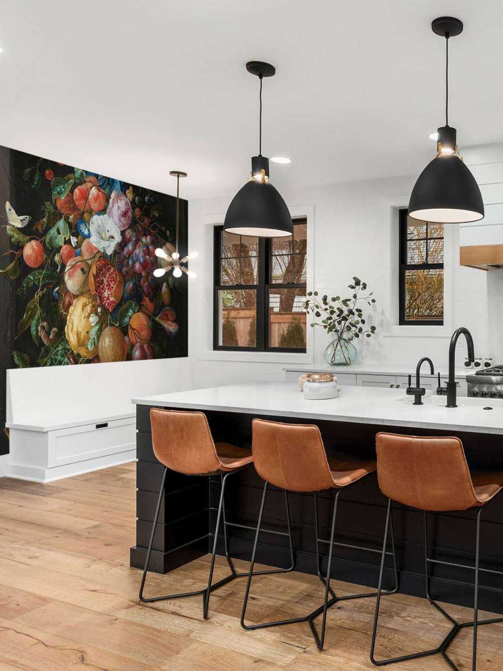 Festoon of fruit and flowers