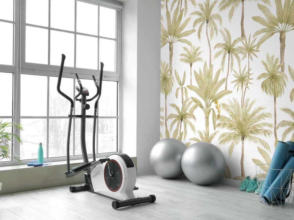 Tropical watercolour trees