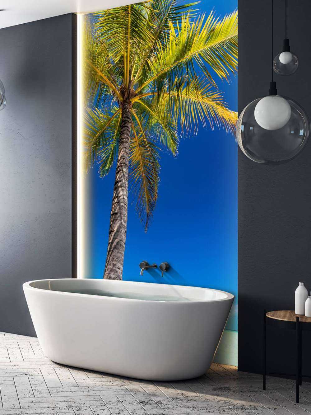 Palm tree in the maldives