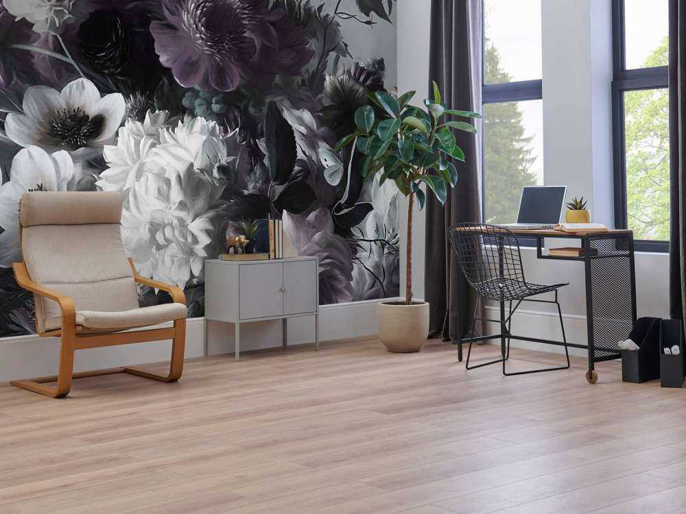 Big bouquet with purple anemones