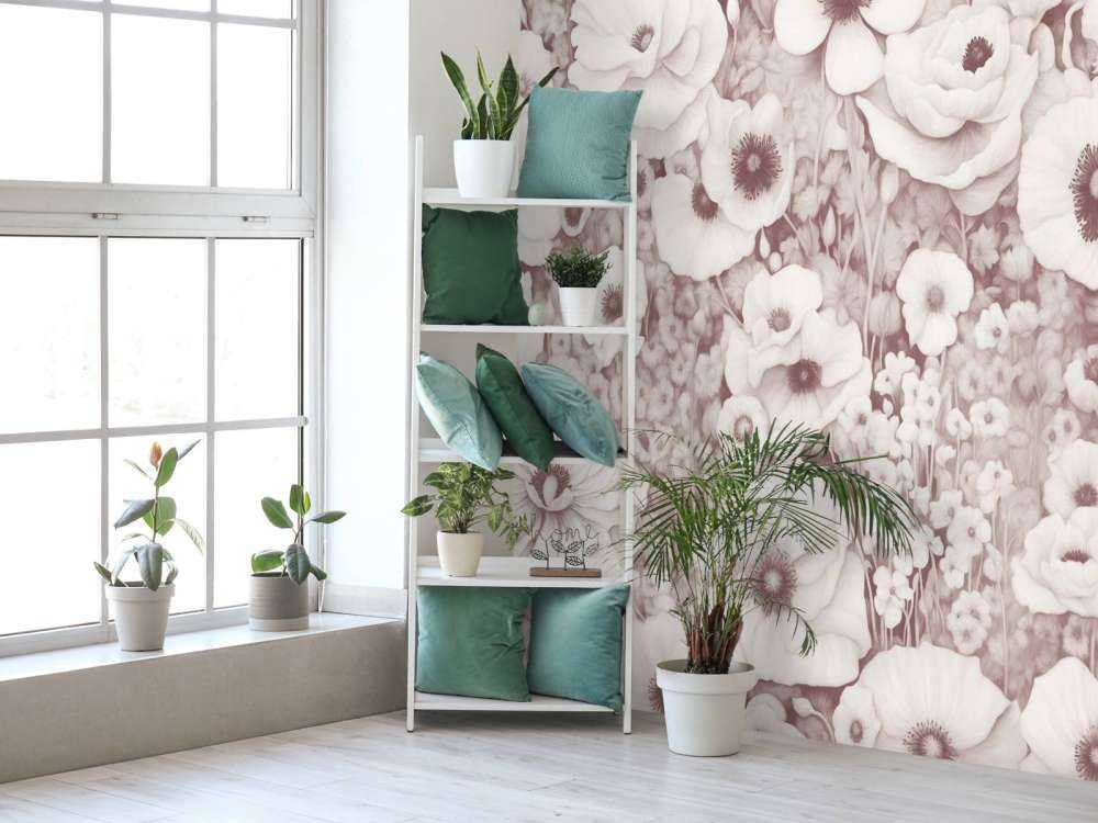 Poppy Tale Monochrome Bordeaux