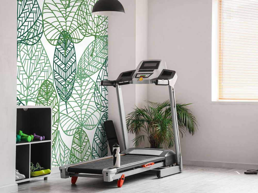 Openwork green leaves