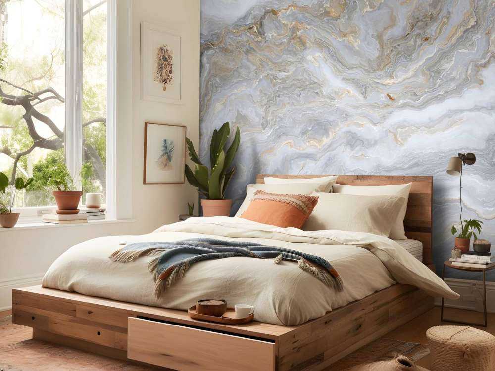 Colourful marble