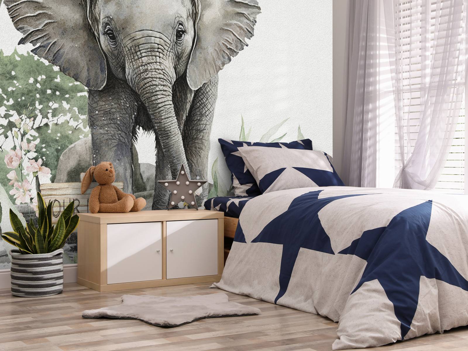 Elephant in the jungle