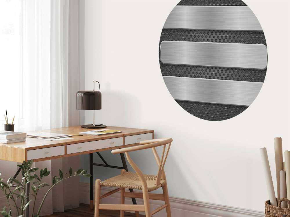 Metal background with plates