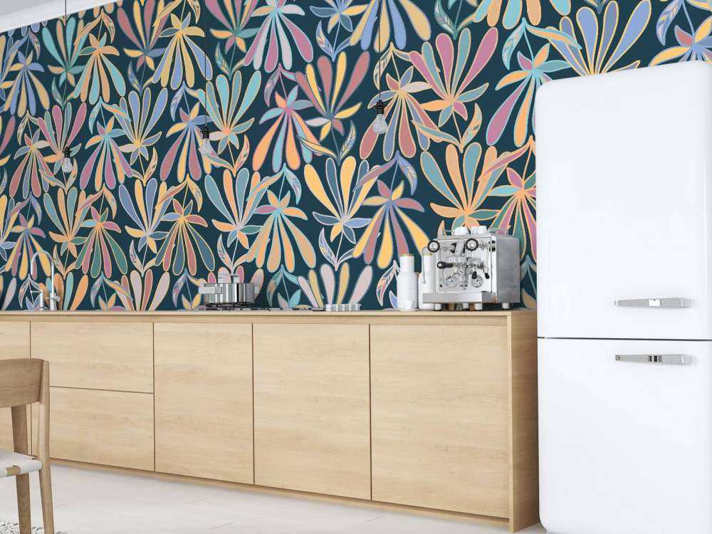 Flowers in pastel shades