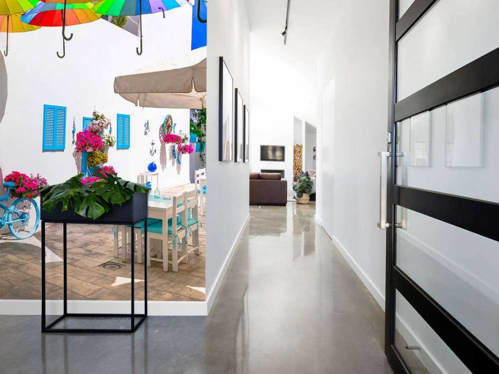 Vintage bike at a restaurant