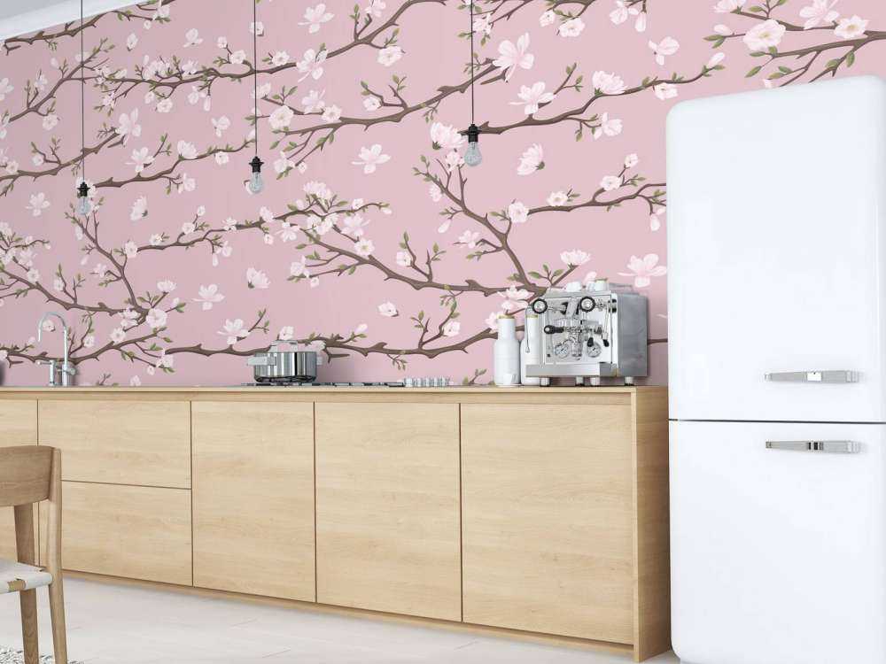 Pink spring branches