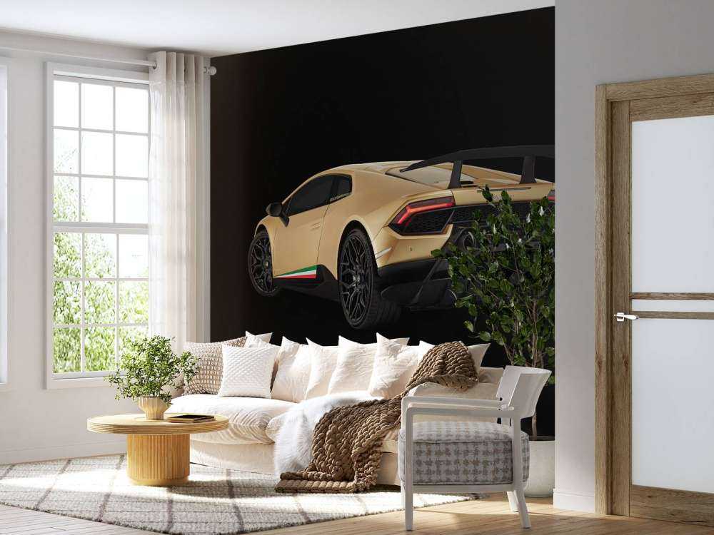 Lamborghini Huracán - Left Rear end, black