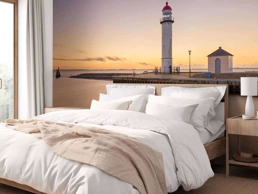 Lighthouse at sunset