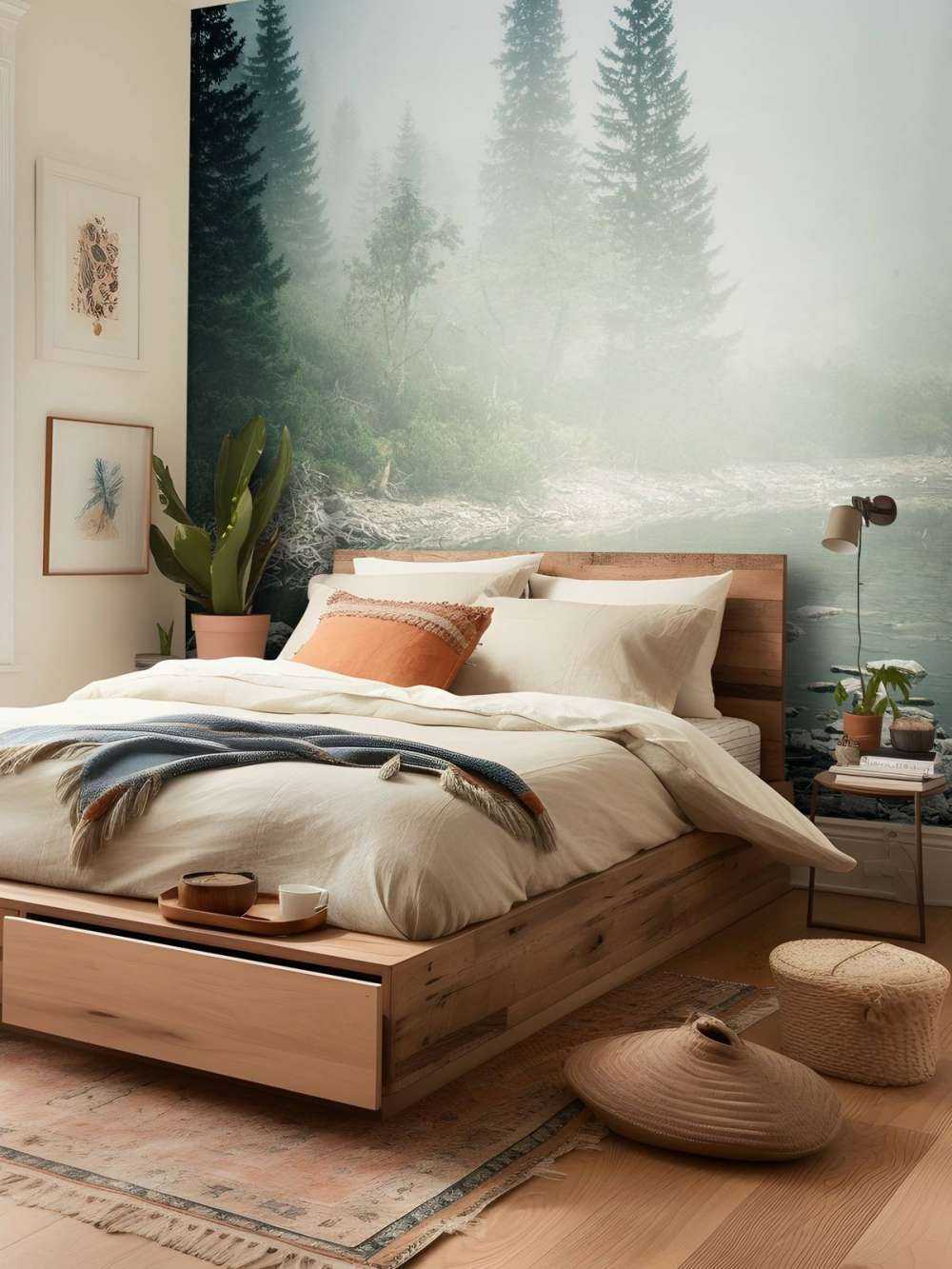 A beautiful mountain lake