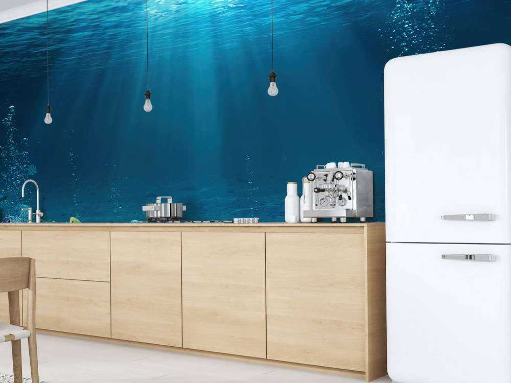 Sunbeams through the water