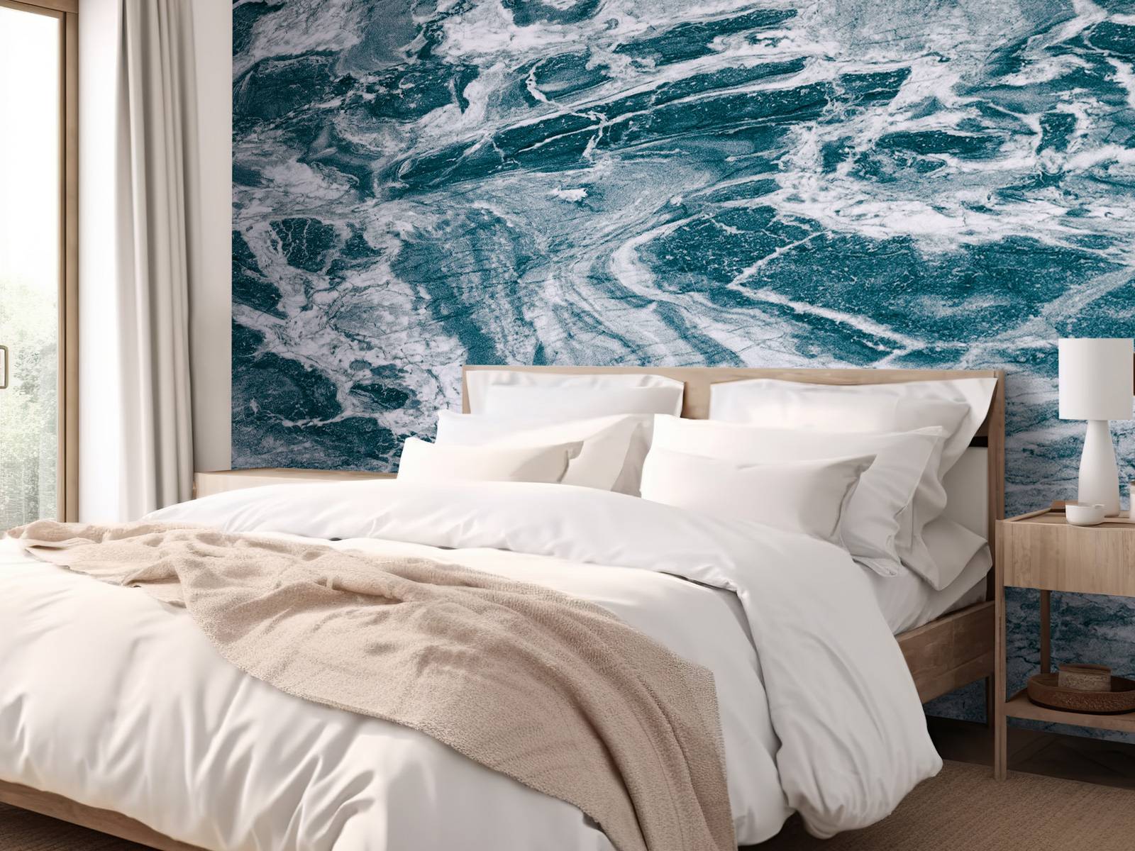 Blue abstract marble
