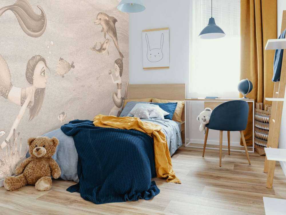 Mermaid world in taupe